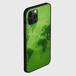 Чехол для iPhone 12 Pro Max Карта мира, цвет: 3D-черный — фото 2