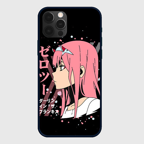 Чехол iPhone 12 Pro Max Darling in the Franxx Zero Two / 3D-Черный – фото 1