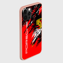 Чехол для iPhone 12 Pro Max PORSCHE ПОРШЕ ГРАНЖ, цвет: 3D-светло-розовый — фото 2