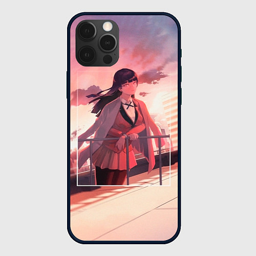 Чехол iPhone 12 Pro Max Kakegurui Yumeko Jabami art / 3D-Черный – фото 1