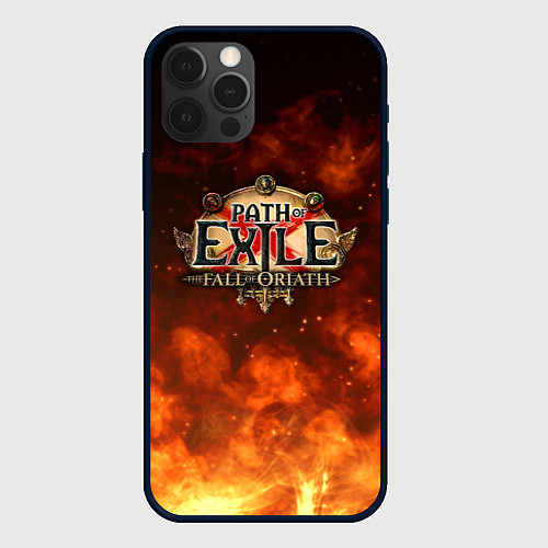 Чехол iPhone 12 Pro Max Path of Exile Logo Путь изгнанника Лого Z / 3D-Черный – фото 1