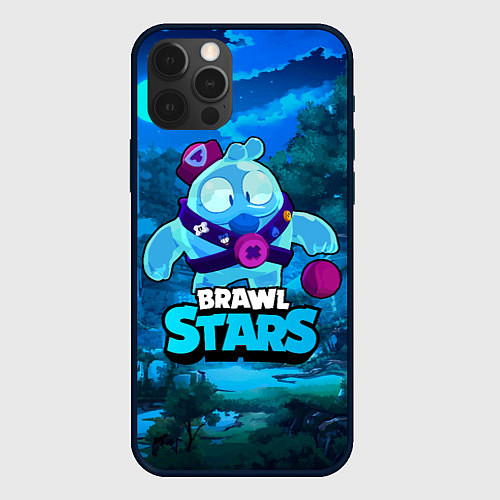 Чехол iPhone 12 Pro Max Сквик Squeak Brawl Stars / 3D-Черный – фото 1