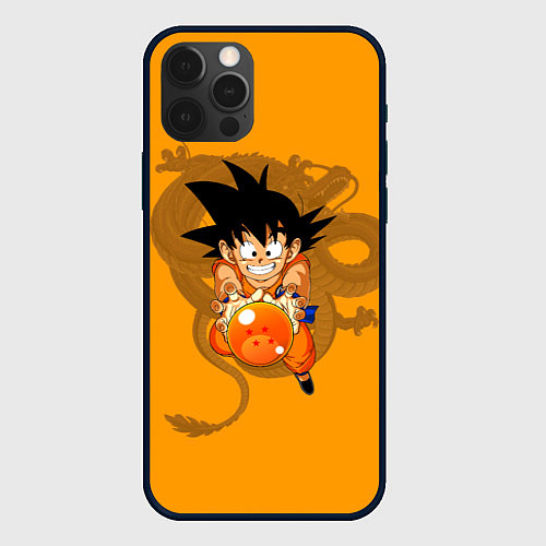 Чехол iPhone 12 Pro Max Kid Goku / 3D-Черный – фото 1