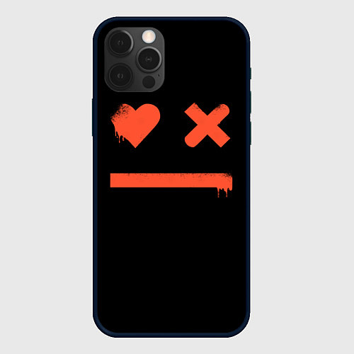 Чехол iPhone 12 Pro Max Smile Love Death and Robots / 3D-Черный – фото 1