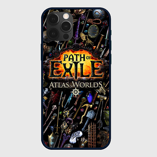 Чехол iPhone 12 Pro Max Path of Exile / 3D-Черный – фото 1