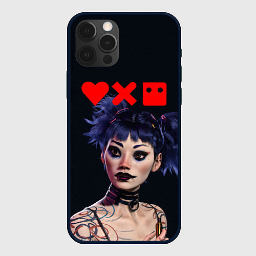 Чехол iPhone 12 Pro Max Love, Death and Robots Lora Z / 3D-Черный – фото 1