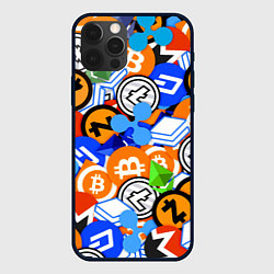 Чехол для iPhone 12 Pro Max КРИПТОВАЛЮТЫ CRYPTOCURRENCY, цвет: 3D-черный