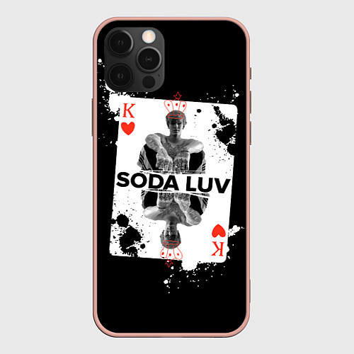 Чехол iPhone 12 Pro Max Репер - SODA LUV / 3D-Светло-розовый – фото 1