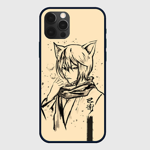 Чехол iPhone 12 Pro Max Kitsune Tomoe / 3D-Черный – фото 1