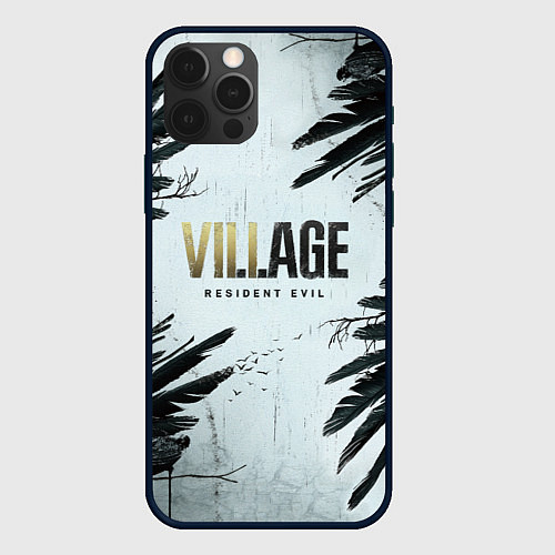 Чехол iPhone 12 Pro Max Resident Evil Village Crow / 3D-Черный – фото 1