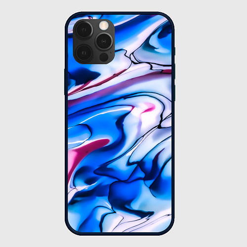 Чехол iPhone 12 Pro Max ТАЙ ДАЙ ОКЕАН ЧЕРНИЛ / 3D-Черный – фото 1