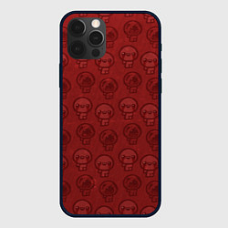 Чехол для iPhone 12 Pro Max Isaacs pattern, цвет: 3D-черный