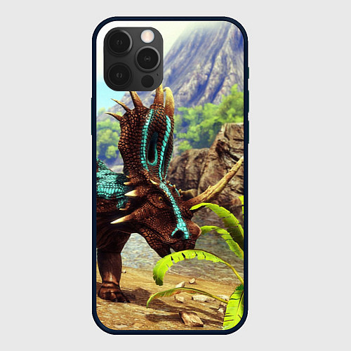Чехол iPhone 12 Pro Max Ark Survival АРК СУРВИВАЛ спина Z / 3D-Черный – фото 1