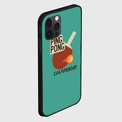 Чехол для iPhone 12 Pro Max Ping-pong, цвет: 3D-черный — фото 2