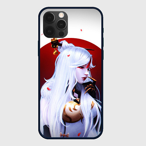 Чехол iPhone 12 Pro Max GENSHIN IMPACT НИН ГУАН / 3D-Черный – фото 1