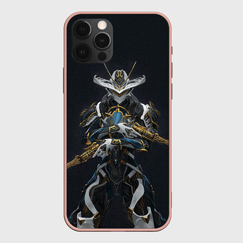 Чехол iPhone 12 Pro Max Warframe game / 3D-Светло-розовый – фото 1