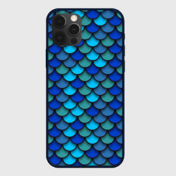 Чехол для iPhone 12 Pro Max Чешуя рыбы, цвет: 3D-черный