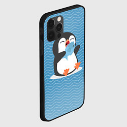 Чехол для iPhone 12 Pro Max Пингвин, цвет: 3D-черный — фото 2
