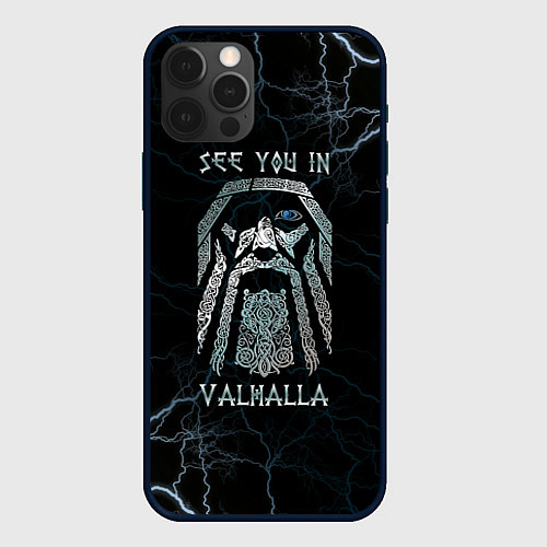 Чехол iPhone 12 Pro Max See you in Valhalla / 3D-Черный – фото 1
