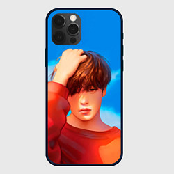 Чехол для iPhone 12 Pro Max Park Jimin Art, цвет: 3D-черный