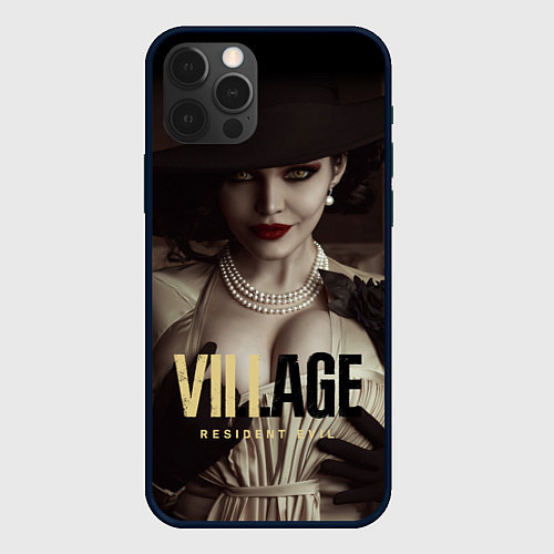 Чехол iPhone 12 Pro Max Resident Evil Village Димитреску фан-косплей / 3D-Черный – фото 1