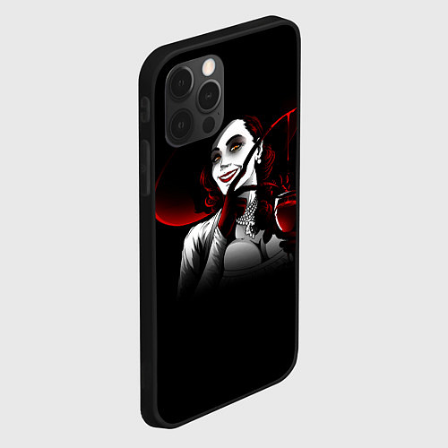 Чехол iPhone 12 Pro Max Resident Evil Леди Вампир / 3D-Черный – фото 2