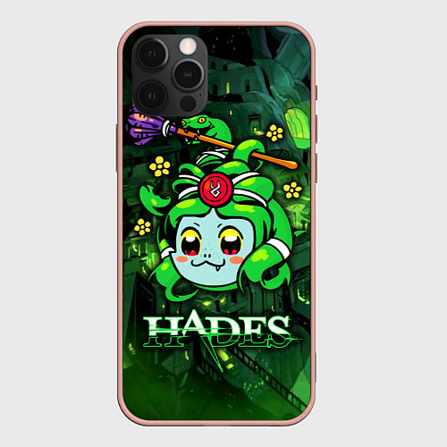 Чехол iPhone 12 Pro Max Hades Dusa Gorgon / 3D-Светло-розовый – фото 1