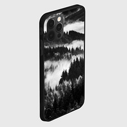 Чехол для iPhone 12 Pro Max ТУМАННЫЙ ЛЕС МРАЧНЫЙ ЛЕС, цвет: 3D-черный — фото 2