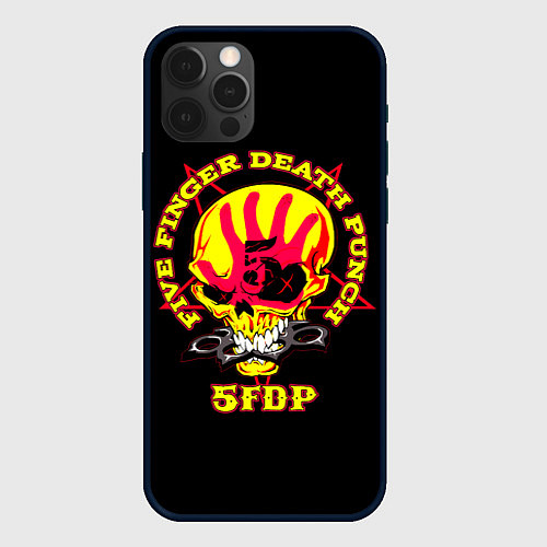 Чехол iPhone 12 Pro Max Five Finger Death Punch FFDP / 3D-Черный – фото 1