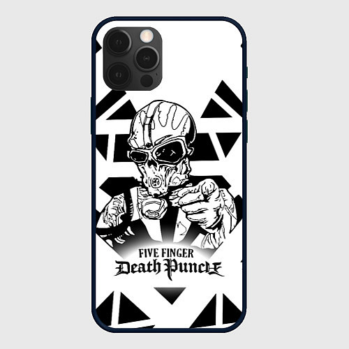 Чехол iPhone 12 Pro Max Five Finger Death Punch / 3D-Черный – фото 1