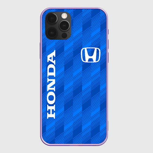 Чехол iPhone 12 Pro Max HONDA BLUE ХОНДА СИНИЙ / 3D-Сиреневый – фото 1