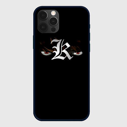 Чехол iPhone 12 Pro Max КИРА глаза DEATH NOTE / 3D-Черный – фото 1