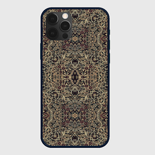 Чехол iPhone 12 Pro Max КрасиВые Узоры Ковра / 3D-Черный – фото 1