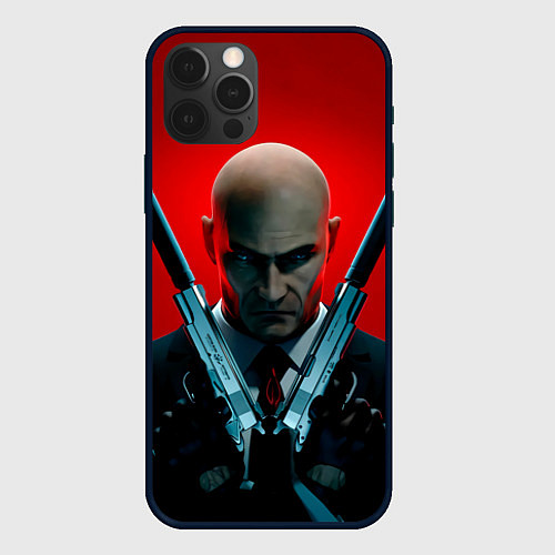 Чехол iPhone 12 Pro Max Agent here / 3D-Черный – фото 1