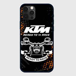 Чехол для iPhone 12 Pro Max KTM MOTORCYCLES КТМ МОТОЦИКЛЫ, цвет: 3D-черный