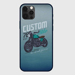 Чехол для iPhone 12 Pro Max Custom Bike, цвет: 3D-черный