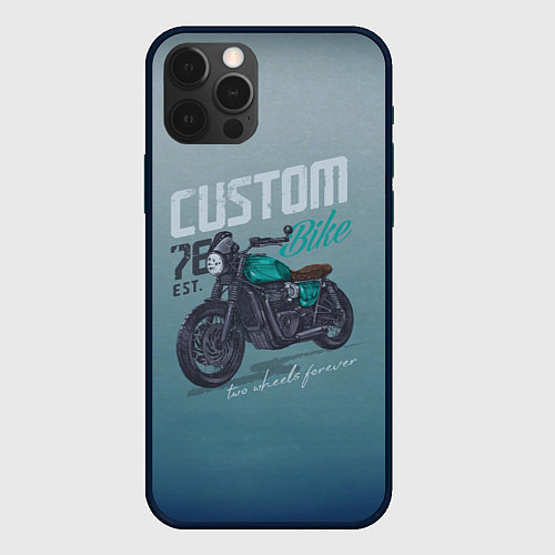 Чехол iPhone 12 Pro Max Custom Bike / 3D-Черный – фото 1