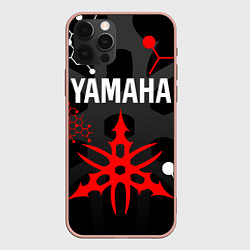 Чехол для iPhone 12 Pro Max YAMAHA ЯМАХА МОТОСПОРТ, цвет: 3D-светло-розовый