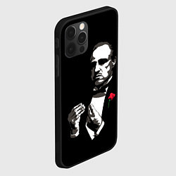 Чехол для iPhone 12 Pro Max Крёстный Отец The Godfather, цвет: 3D-черный — фото 2