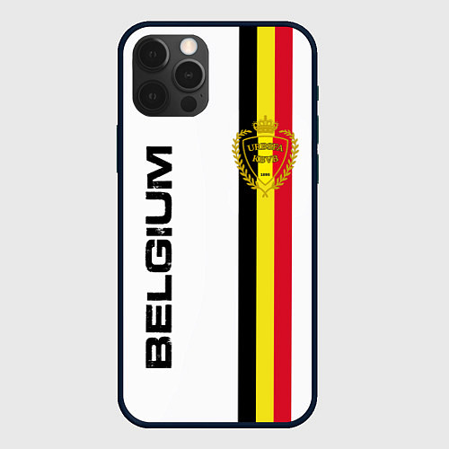 Чехол iPhone 12 Pro Max СБОРНАЯ БЕЛЬГИИ / 3D-Черный – фото 1