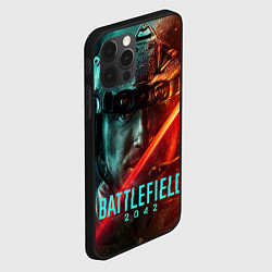 Чехол для iPhone 12 Pro Max Battlefield 2042 Soldier face, цвет: 3D-черный — фото 2