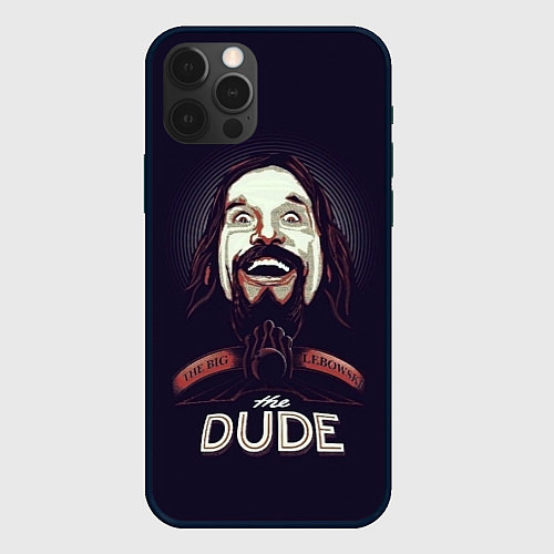 Чехол iPhone 12 Pro Max Большой Лебовский The Dude / 3D-Черный – фото 1