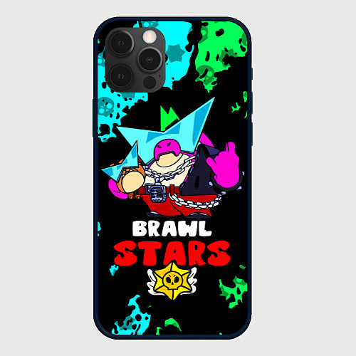 Чехол iPhone 12 Pro Max Плохиш Базз, Buzz Brawl Stars / 3D-Черный – фото 1