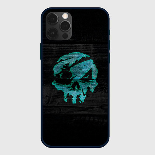 Чехол iPhone 12 Pro Max Skull of pirate / 3D-Черный – фото 1