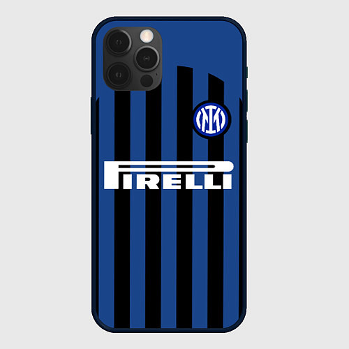 Чехол iPhone 12 Pro Max INTER MILAN / 3D-Черный – фото 1