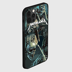 Чехол для iPhone 12 Pro Max Metallica Metal Skull, цвет: 3D-черный — фото 2