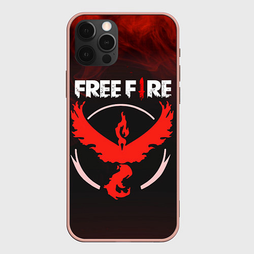 Чехол iPhone 12 Pro Max FREEFIRE ФЕНИКС Z / 3D-Светло-розовый – фото 1