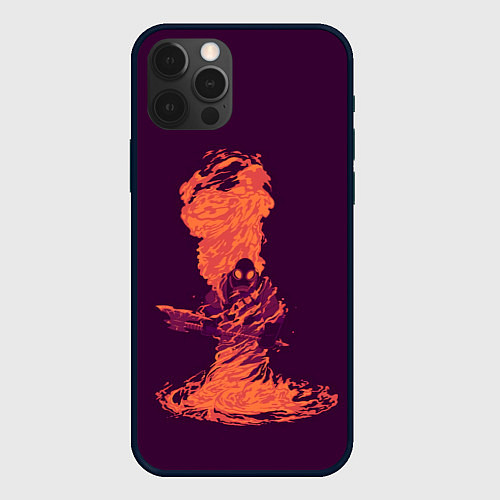 Чехол iPhone 12 Pro Max Pyro in fire / 3D-Черный – фото 1