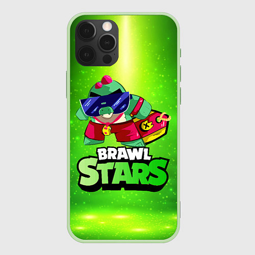 Чехол iPhone 12 Pro Max Плохиш Базз Buzz Brawl Stars / 3D-Салатовый – фото 1