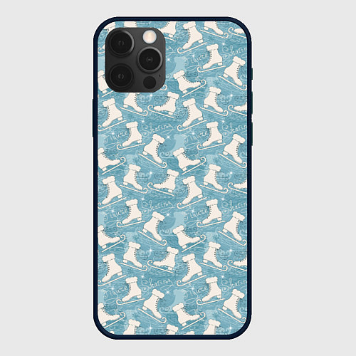 Чехол iPhone 12 Pro Max Figure skating / 3D-Черный – фото 1